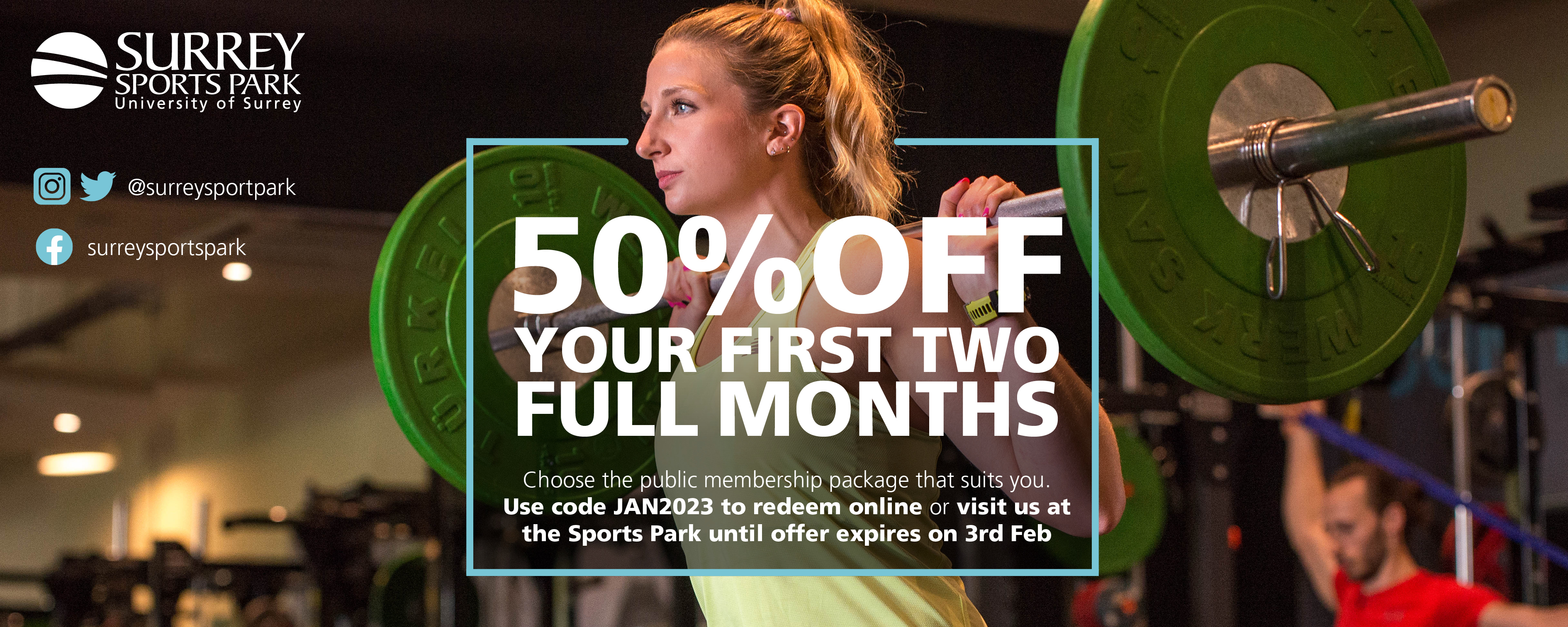 Get 50% off your first two full months of membership!